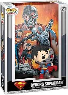 Pop Comic Cover: DC - Cyborg Superman - DC Comics - Collectable Vinyl Figure - Gift Idea - Official Merchandise - Toys for Kids & Adults - Model Figure for Collectors