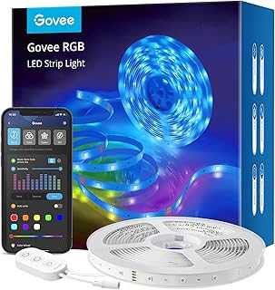Smart LED Strip Lights, 16.4ft WiFi LED Strip Lighting Work with Alexa and Google Assistant, 16 Million Colors with App Control and Music Sync LED Lights for Bedroom, Home Decor