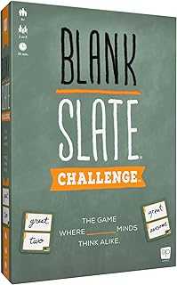 Blank Slate Challenge| Fun Family Friendly Board Game | Party Board Game | 2 or 4 Players | Ages 8+ | 20 Minutes