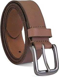 Men's 35mm Classic Buckle Leather Belt for Jeans