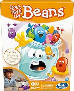 Don't Spill The Beans Game for Kids, Easy and Fun Balancing Game for Children Ages 3 and Up, Preschool Games for 2 Players, Kids Board Games