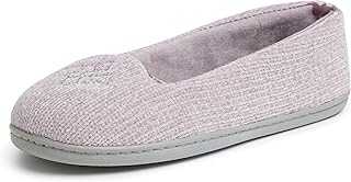 Women's Rebecca Lightweight Cozy Memory Foam Closed Back Slipper with Wide Widths, Frosted Plum Chenille, 7-8