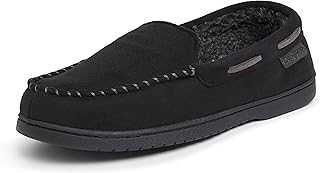 Men's Breathable Memory Foam Indoor Outdoor Keaton Moccasin Slipper with Wide Widths