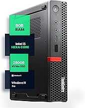 Lenovo M720Q ThinkCentre Mini PC | Windows 11 Pro | Intel i5-8400T | 8GB RAM + 250GB NVME | 5G WiFi + BT | Home or Office Micro Desktop Computer (Renewed)