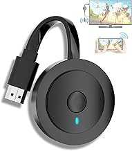 4K Wireless HDMI Display Dongle Adapter 1080P, WiFi Streaming Movies, Shows Receiver for i-Phone, i-Pad, Android, Tablet, Laptop, Window to HDTV/Monitor/Projector, Compatible Miracast, Air Play, DLNA