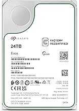 Seagate Exos ST24000NM000C 24TB 7.2K RPM SATA 6Gb/s 512e 3.5in Enterprise Hard Drive (Renewed)