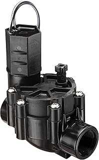 Rain Bird CP075 In-Line Automatic Sprinkler Valve, 3/4" Threaded x Female, Black