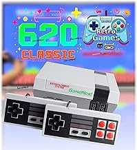Retro Game Console,Classic Mini Handheld Video Game Console Built-in 620 Classic Edition Games, AV Output and Dual Game Controllers