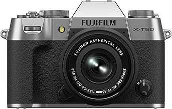 X-T50 Mirrorless Digital Camera XC15-45mmF3.5-5.6 OIS PZ Lens Kit - Silver