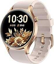 Smart Watch for Women, AMOLED Ultra-Clear Screen Activity Trackers with Heart Rate/Sleep/SpO2 Monitor, Smartwatch for iPhone/Samsung/Android, 110+ Sport Modes Waterproof Fitness Reloj Inteligente