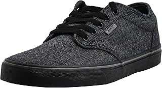 Men's Atwood Shoe | Low-Top Fashion Sneakers for Work, Walking & Casual Everyday Wear, (Varsity Textile) Black/P, 10.5
