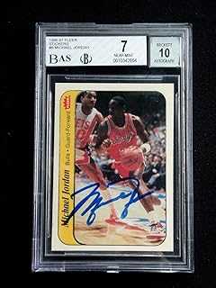 Topps Michael Jordan 1986 Fleer Sticker Signed Upper Deck Uda Rookie Autograph Auto - Basketball Slabbed Rookie Cards