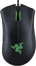 DeathAdder Essential Gaming Mouse: 6400 DPI Optical Sensor - 5 Programmable Buttons - Mechanical Switches - Rubber Side Grips - Classic Black