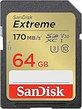 64GB Extreme SDXC UHS-I Memory Card - C10, U3, V30, 4K, UHD, SD Card - SDSDXV2-064G-GNCIN