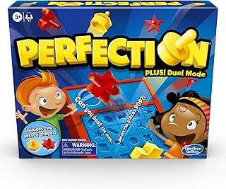 Perfection Plus 2-Player Duel Mode Popping Shapes and Pieces Ages 5 and Up (Amazon Exclusive)