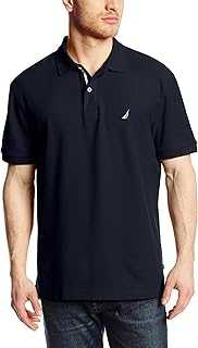 Men's Classic Short Sleeve Solid Performance Deck Polo Shirt