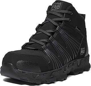 Men's Powertrain Mid Alloy Safety Toe Static Dissipative Industrial Athletic Work Shoe