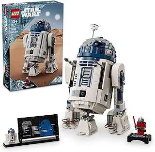 Star Wars R2-D2 Building Toy Set - Play or Display Star Wars Toy for Boys & Girls, Ages 10+ - Gift Ideas for Kids & Fans - Includes 25th Anniversary Darth Malak Minifigure - 75379