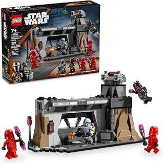 Star Wars: The Mandalorian Paz Vizsla and Moff Gideon Battle, Fun Building Set for Kids, Collectible Star Wars Toy with 4 Minifigures, Star Wars Birthday Gift for 7 Year Old Boys and Girls, 75386