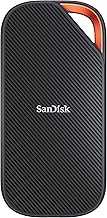 2TB Extreme PRO Portable SSD with USB4, Up to 3800 MB/s Read and 3700MB/s Write, USB-C, USB 3.2, Backwards Compatible, IP65 Water and Dust Resistance - SDSSDE82-2T00-G25