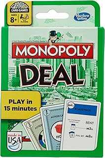 Monopoly Deal Card Game, Quick-Playing Card Game for 2-5 Players, Game for Families and Kids, Ages 8 and Up (Amazon Exclusive)