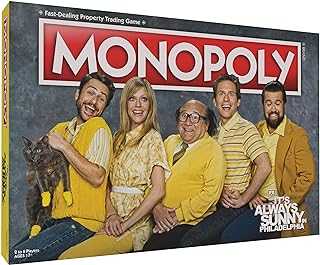 Monopoly It’s Always Sunny in Philadelphia | Officially Licensed Monopoly Board Game | Award Winning FX Sitcom