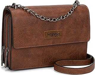 Flap Crossbody Purse for Women Shoulder Bag Vintage Wallets with Chain Strap