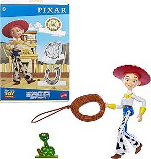 Disney and Pixar Toy Story Launching Lasso Action Figure & Accessories Set with 12-inch Jessie Collectible Toy, 'Rope' Launcher, Lasso & Snake