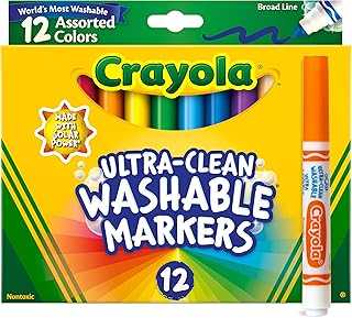 Ultra-Clean Washable Markers, 12 Count