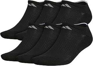 Men's Athletic Cushioned Socks, 6-Pack No Show with Arch Support