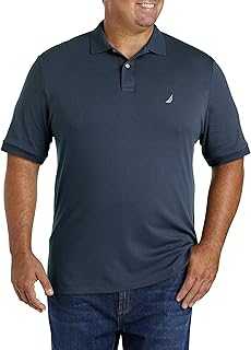 Men's Classic Fit Short Sleeve Solid Soft Cotton Polo Shirt