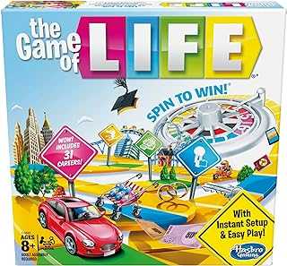 The Game of Life Board Game, Family Games for Kids Ages 8+, Includes 31 Careers, Family Board Games for 2-4 Players, (Amazon Exclusive)