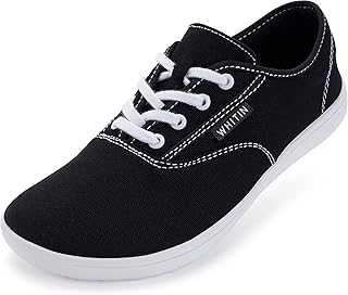 Women's Wide Canvas Minimalist Barefoot Shoes | Zero Drop Sole | Casual Sneaker