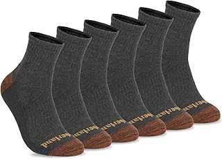 Men's, Comfort Quarter Socks, Arch Support, Padded Cushion, Moisture Control