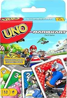 UNO Mario Kart Card Game with 112 Cards & Instructions for Players Ages 7 Years & Older, Toy for Kid, Family and Adult Game Night