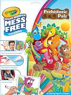 Color Wonder Prehistoric Pals, Dinosaur Coloring Pages, Mess Free Coloring for Toddlers, Dinosaur Toys, Toddler Travel Activity & Gifts
