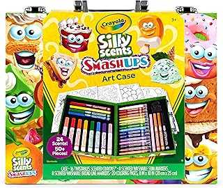 Silly Scents Mini Inspiration Art Case, Scented Crayons & Markers Set, Art Kit for Kids, Coloring Supplies, Travel Gifts for Kids, Ages 4+