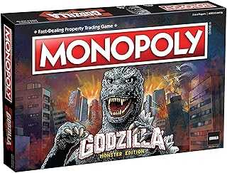 Monopoly: Godzilla | Based on Classic Monster Movie Franchise Godzilla | Collectible Monopoly Game Featuring Familiar Locations and Iconic Kaiju Monsters