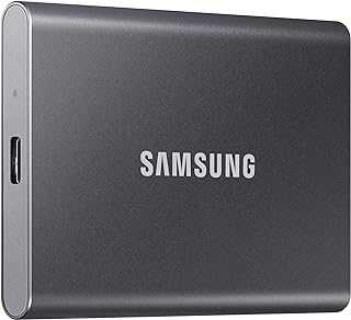 T7 Portable SSD, 2TB External Solid State Drive, Speeds Up to 1,050MB/s, USB 3.2 Gen 2, Reliable Storage for Gaming, Students, Professionals, MU-PC2T0T/AM, Gray