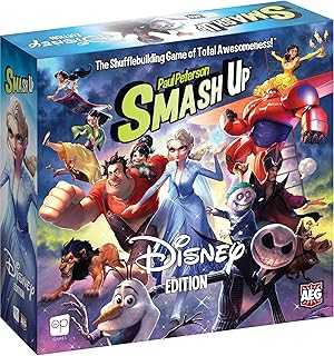 Smash Up: Disney Edition | Featuring Disney Characters from Frozen, Big Hero 6, The Lion King, Aladdin, The Nightmare Before Christmas, & More | Standalone Smash Up Game