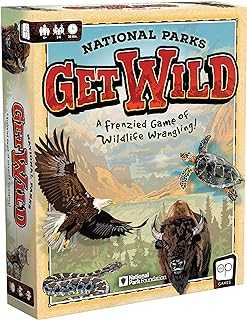 National Parks Get Wild | Quick-Rolling Dice Game Featuring Iconic National Park Locations | Great Kids Game & Family Board Game